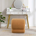 Contemporary S-Shape Ottoman Makeup Stool and Footrest for Living Room and Bedroom