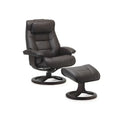 Fjords Mustang Leather Reclining Chair with Ottoman