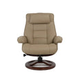 Fjords Mustang Leather Reclining Chair with Ottoman