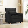 AECOJOY 3-in-1 Convertible Sleeper Sofa Chair with Pillow and Adjustable Backrest