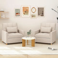 AECOJOY 3-in-1 Convertible Sleeper Sofa Chair with Pillow and Adjustable Backrest