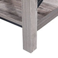 Ledel Rustic Farmhouse Accent End Table with Storage Shelf