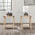 Set of 2 Middlebrook Kujawa 18-Inch X-Side Accent Tables