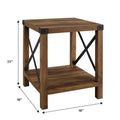 Set of 2 Middlebrook Kujawa 18-Inch X-Side Accent Tables