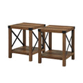 Set of 2 Middlebrook Kujawa 18-Inch X-Side Accent Tables