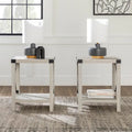 Set of 2 Middlebrook Kujawa 18-Inch X-Side Accent Tables
