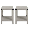 Set of 2 Middlebrook Kujawa 18-Inch X-Side Accent Tables