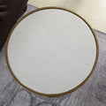FirsTime & Co. Gilded Circles Iron Table - 16.75 x 16.75 x 22 in, American Design