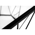 Malibu 22 Modern Octagonal Coffee Table with Tempered Glass Top and Durable Metal Geometric Base for Living Room or Office