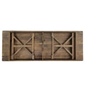 9' x 40" Rustic Solid Pine Folding Dining Table - Antique Style