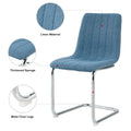 4-Piece Modern Dining Chair Set with Metal Legs