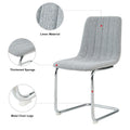 4-Piece Modern Dining Chair Set with Metal Legs