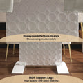 Clihome Glossy Wood Expandable Dining Table for 6 Guests