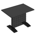 Clihome Glossy Wood Expandable Dining Table for 6 Guests