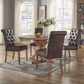 iNSPIRE Q Artisan Benchwright X-Base 48-Inch Round Dining Set
