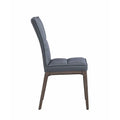 Set of 2 Contemporary Tufted Side Chairs with Sturdy Solid Wood Frame
