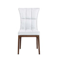 Set of 2 Contemporary Tufted Side Chairs with Sturdy Solid Wood Frame