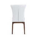 Set of 2 Contemporary Tufted Side Chairs with Sturdy Solid Wood Frame