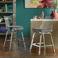 iNSPIRE Q Bold Lennox Velvet Counter Height Stools - Set of 2