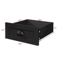 Retro-Inspired Drawer Dresser with Shell-Shaped Handles - Stylish Bedroom Storage Cabinet