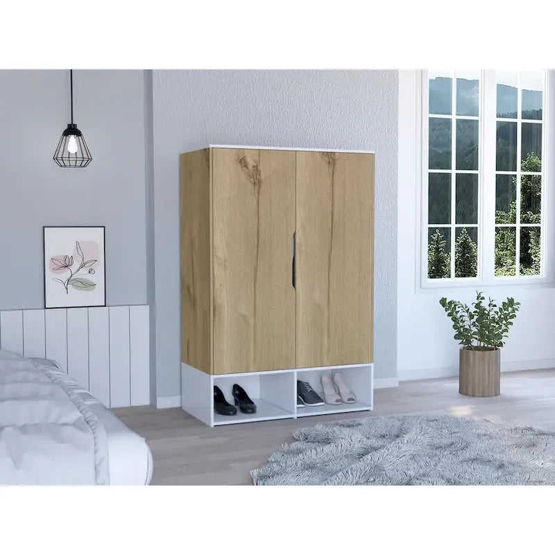 FM Furniture Rose Double Wardrobe with Hanging Rod