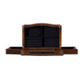 Serena Walnut Jewelry Armoire with Mirrored Finish