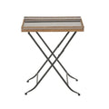 Roche River Decor Gold Metal Accent Table - 14"W x 21"L x 25"H