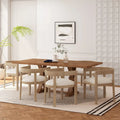 Christopher Knight Home 7-Piece Dining Set with Hudson Fabric and Wood