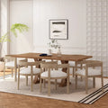 Christopher Knight Home 7-Piece Dining Set with Hudson Fabric and Wood