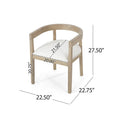 Christopher Knight Home 7-Piece Dining Set with Hudson Fabric and Wood