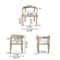 Christopher Knight Home 7-Piece Dining Set with Hudson Fabric and Wood