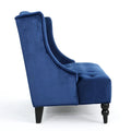 Christopher Knight Home Leora Contemporary Glam Tufted Velvet Wingback Loveseat