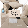 Homall Swivel Fabric Massage Recliner Chair for Living Room