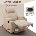 Homall Swivel Fabric Massage Recliner Chair for Living Room