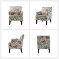 Akorda French Country Armchair with Nailhead Detailing and Sturdy Solid Wood Legs by HULALA HOME