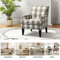 Akorda French Country Armchair with Nailhead Detailing and Sturdy Solid Wood Legs by HULALA HOME