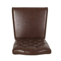 Set of 2 Harriet Modern Tufted Faux Leather Dining Chairs by Christopher Knight Home - Dimensions: 21.5" L x 25.75" W x 41.5" H