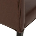 Set of 2 Harriet Modern Tufted Faux Leather Dining Chairs by Christopher Knight Home - Dimensions: 21.5" L x 25.75" W x 41.5" H