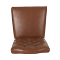 Set of 2 Harriet Modern Tufted Faux Leather Dining Chairs by Christopher Knight Home - Dimensions: 21.5" L x 25.75" W x 41.5" H
