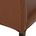 Set of 2 Harriet Modern Tufted Faux Leather Dining Chairs by Christopher Knight Home - Dimensions: 21.5" L x 25.75" W x 41.5" H