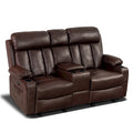 MCombo Faux Leather Electric Reclining Sofa with Heat and Massage - Models 6095/6075/6077