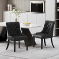 Set of 2 Cheney Tufted Dining Chairs by Christopher Knight Home