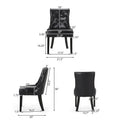 Set of 2 Cheney Tufted Dining Chairs by Christopher Knight Home