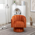 SEYNAR Contemporary Glam Velvet Round Swivel Accent Barrel Chair for Living Room