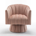 SEYNAR Contemporary Glam Velvet Round Swivel Accent Barrel Chair for Living Room