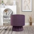 SEYNAR Contemporary Glam Velvet Round Swivel Accent Barrel Chair for Living Room