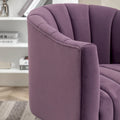 SEYNAR Contemporary Glam Velvet Round Swivel Accent Barrel Chair for Living Room