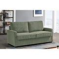 Manchester 70-Inch Square Arm Sofa Bed in Polyester Corduroy