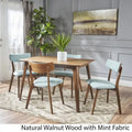 Megann Mid-Century 5-Piece Rectangular Wood Dining Set by Christopher Knight Home