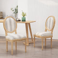 Set of 2 Phinnaeus French Country Fabric Dining Chairs by Christopher Knight Home